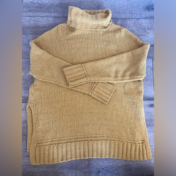 Aerie womens XS oversized chenille knit turtleneck sweater - Picture 5 of 5